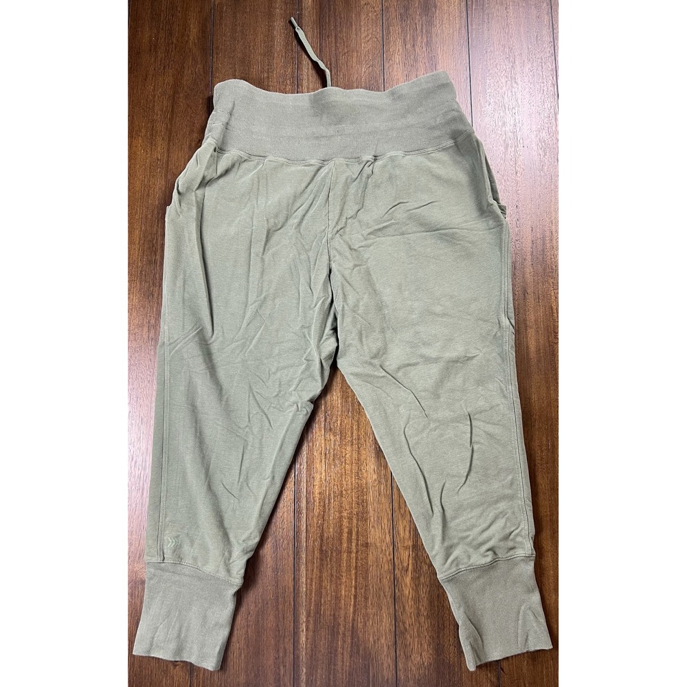 All in Motion Olive Green High Rise Cropped Jogger Sweatpants XXL - Picture 2 of 3